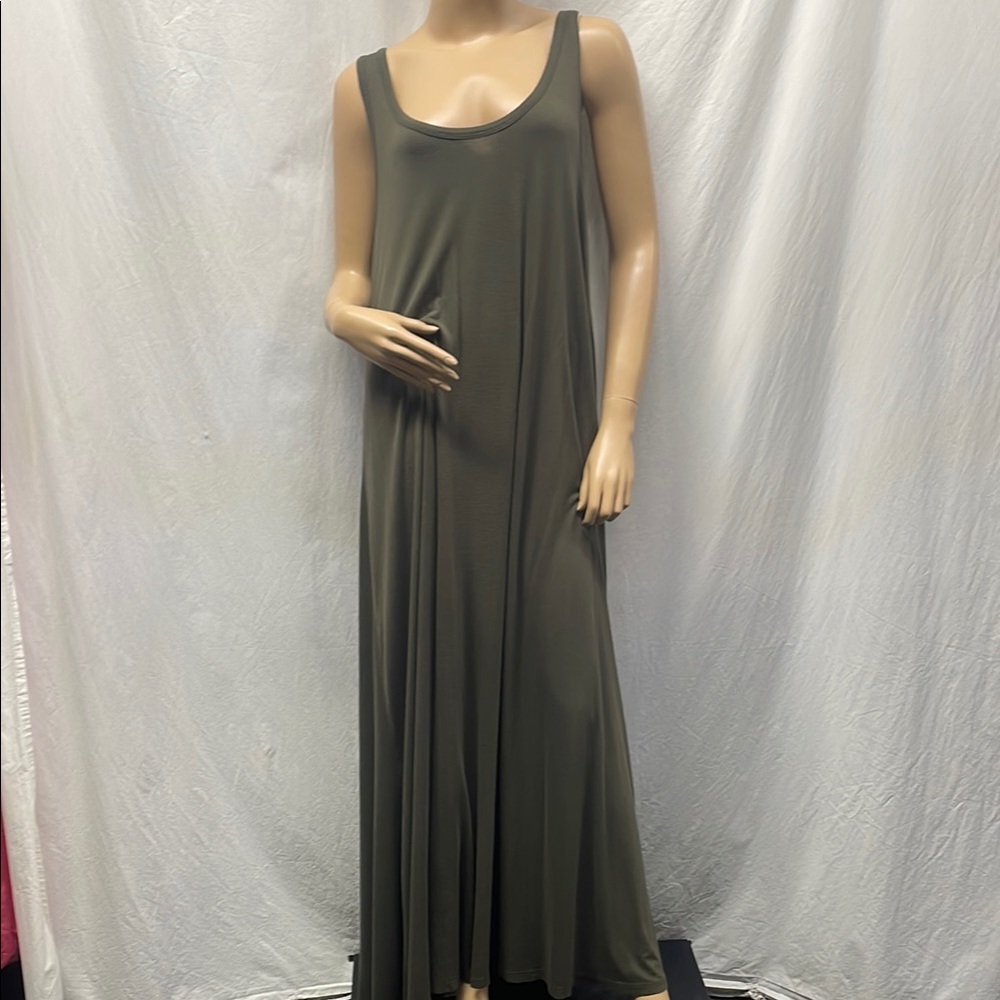 H&M Basic Olive Green Pullover Sleeveless Full Ma… - image 2